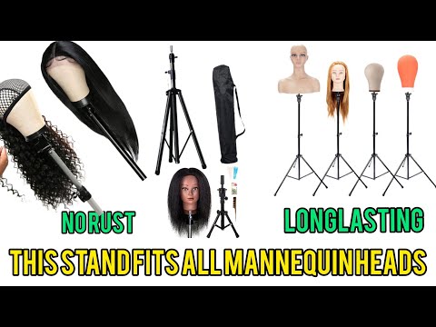 HOW TO SET UP A MANNEQUIN HEAD STAND/HOW TO PUT UP A WIG DUMMY STAND/VERY  EASY 