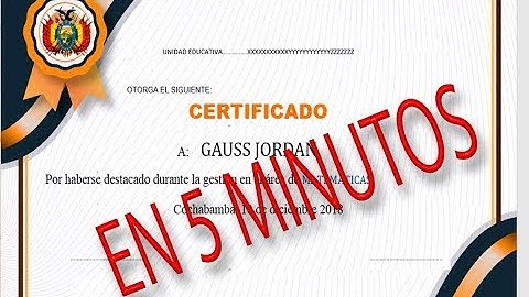 Certificados, diplomas usando Word en cinco minutos || Correspondencia de Office Word