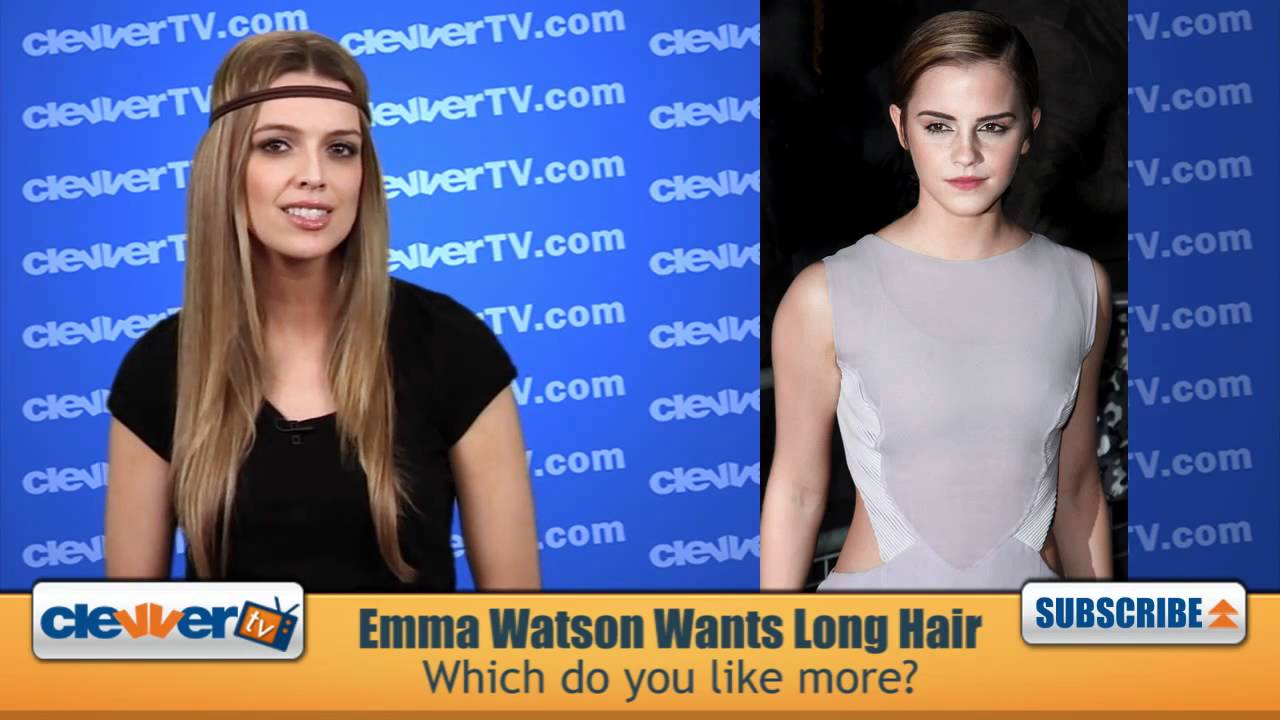 Emma Watson Wants Long Hair Again - YouTube