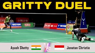 GRITTY DUEL | Ayush Shetty VS Jonatan Christie