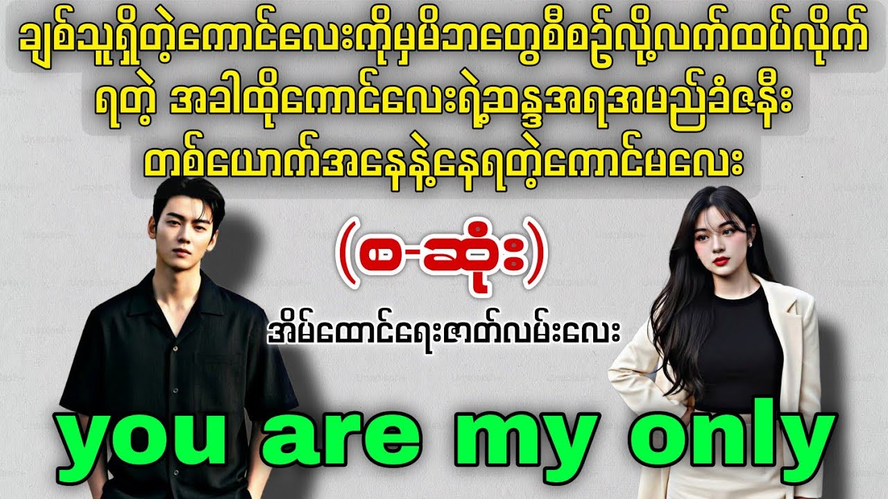 you are my only (စ-ဆုံး) #novelboxchannel  #audiobooks 