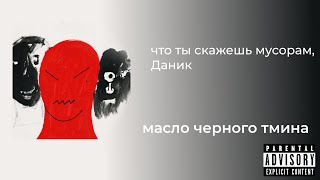 масло черного тмина - что ты скажешь мусорам, Даник (lyrics/ текст/ karaoke)