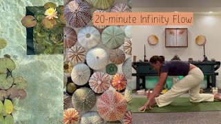 20 minute Yoga | Beginner/Intermediate Infinity Flow, Find Your Rhythm & Reset