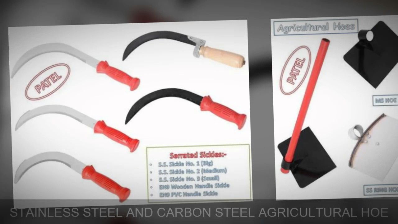 Agricultural and garden Hand tools- "Sickle" " Hoe" "Seed Drill"