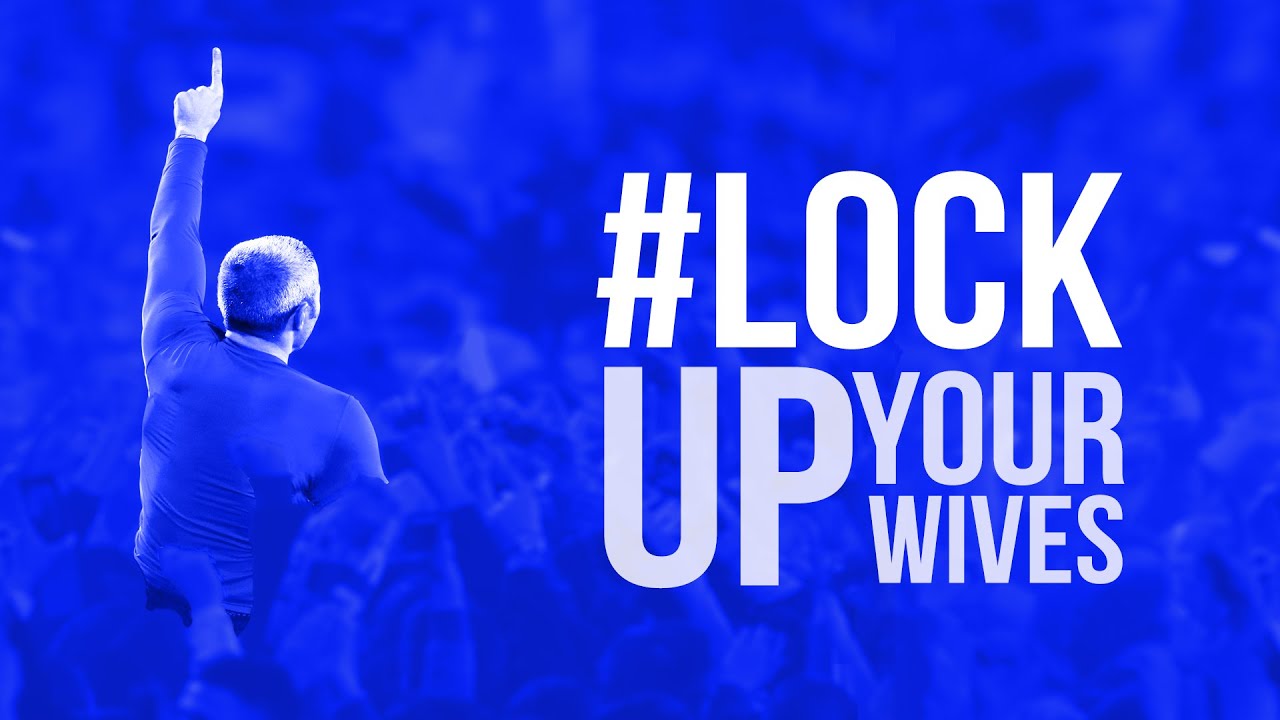 #LOCKUPYOURWIVES football score