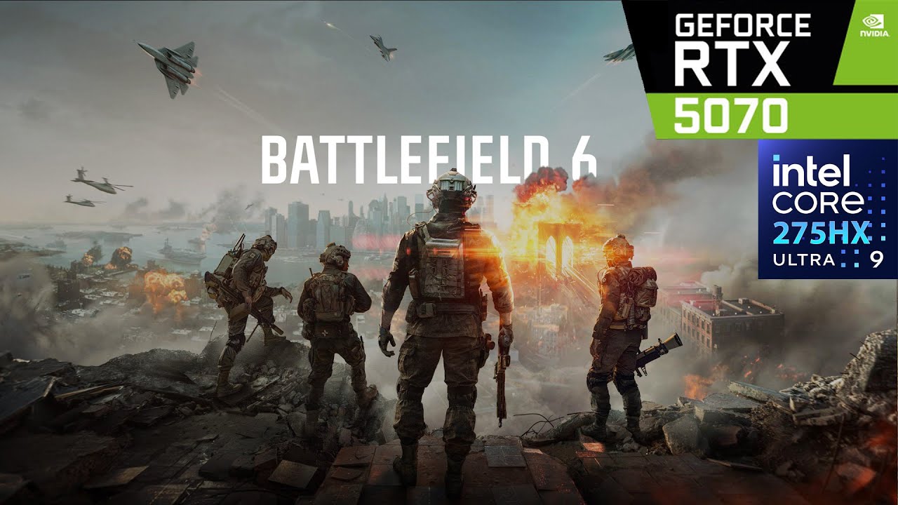 RTX 5070 + Intel Ultra 9 275HX - Battlefield 6 - 1440p 1080p RT Overkill and Low Benchmark