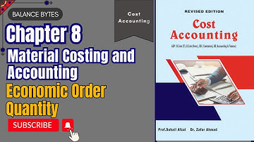 Economic Order Quantity Concept | Material Costing and Accounting | by Prof. Muhammad Sufyan