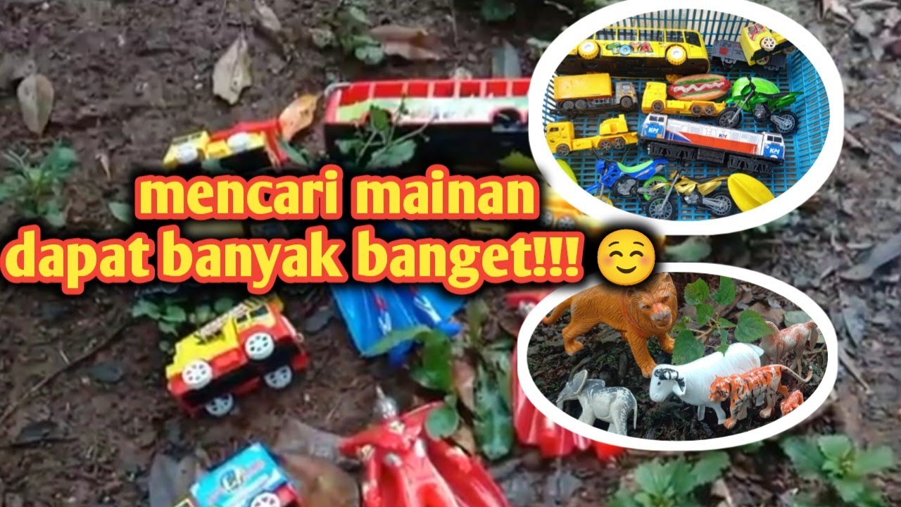 Mencari mainan di hutan truck, kereta api, mobil mobilan, tronton, excavator, bus, truck molen, beco Mencari mainan di hutan truck, kereta api, mobil mobilan, tronton, excavator, bus, truck molen, beco