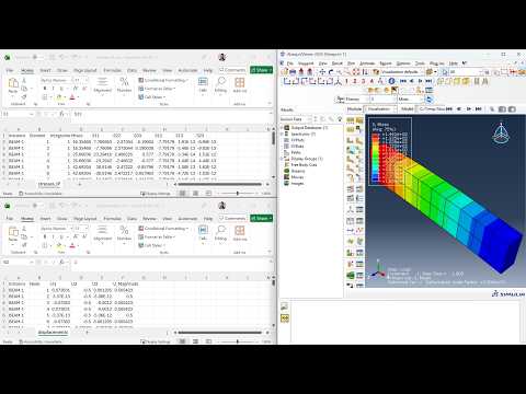 Abaqus ODB to CSV Using Python | Export Stress & Displacement Automatically