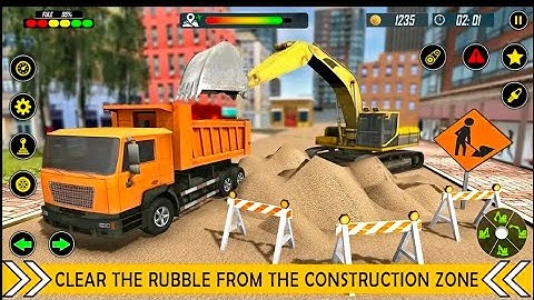 Real Construction Simulator 3D - JCB Excavator Driving Game 2025 - Android Gameplay (1.1.4)