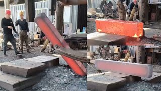 How Drawing Out is Done in Forging | Machinery Sounds | Art of Forging