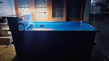 Kung Fu กั้ง พระราม 9 - งานระบบ O4 Full Services อ่างไฟเบอร์กรองบน 250*120*90 พร้อมงานลมตู้ปลา 7 ใบ