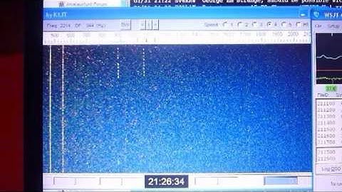 EME Moonbounce with 2x10el horizontal Yagi and WSJT by DL6EDF