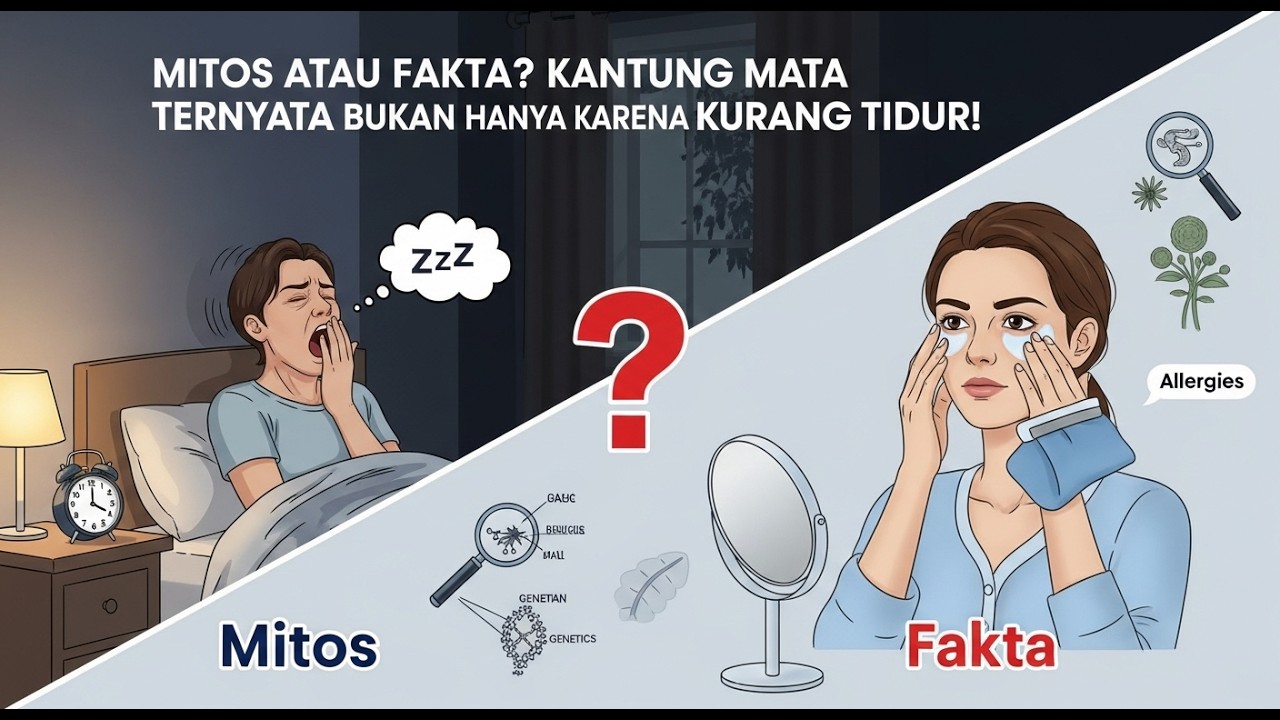 Mitos atau Fakta? Kantung Mata Ternyata Bukan Hanya Karena Kurang Tidur!