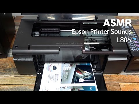 [ASMR] 엡손 L805 출력 속도 & 잉크젯 프린터 사운드 Epson Printer Sounds.