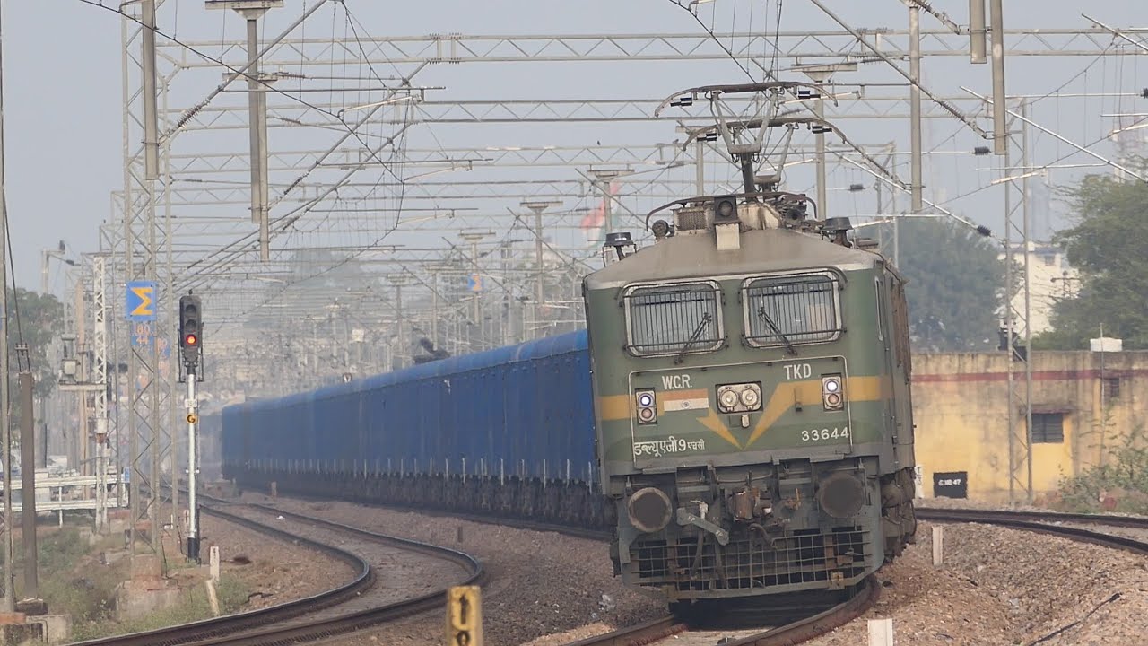 [PART #96] Heavy Goods Freight Duty Maalgadi | indian Railways | Diesel And Electric | NWR Dausa 