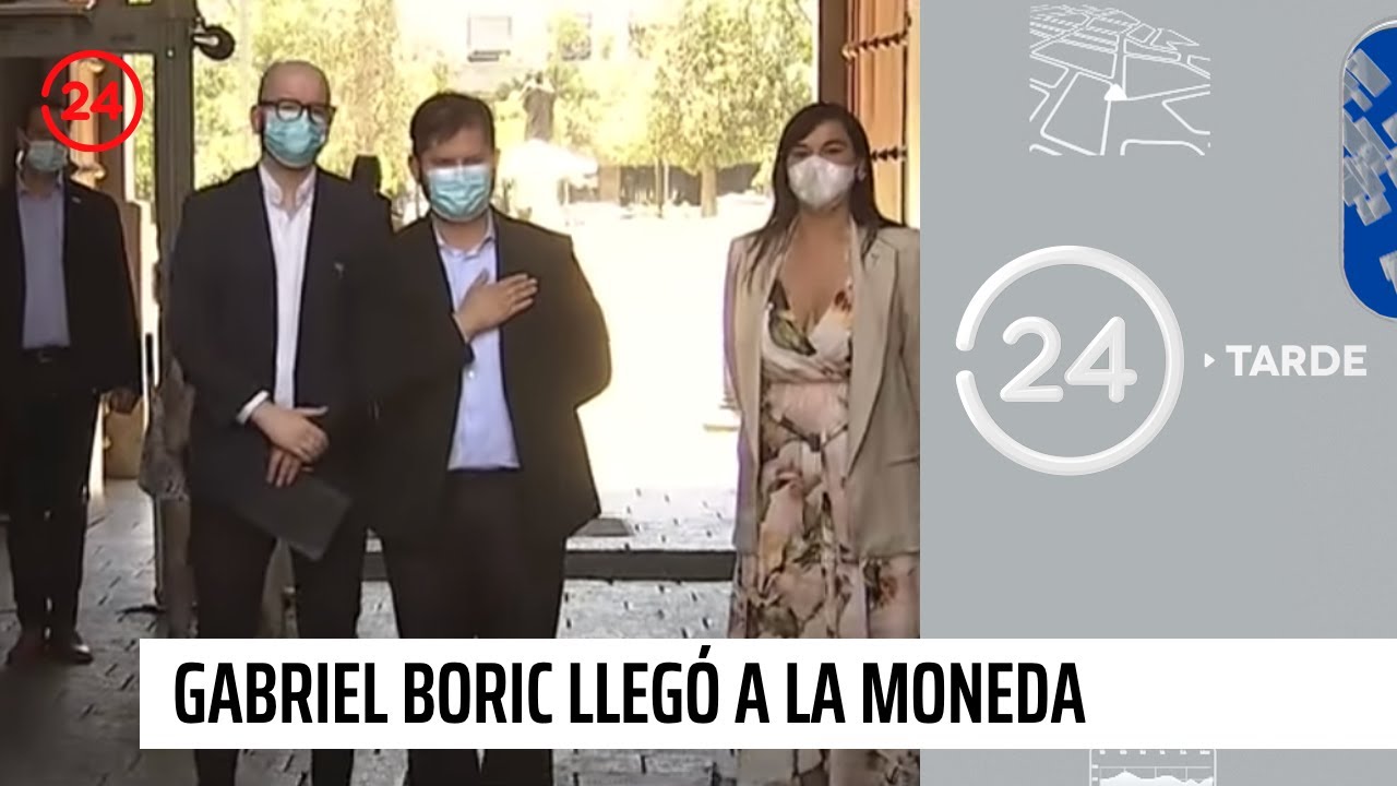 Así fue la llegada a La Moneda del presidente electo Gabriel Boric | 24 ...