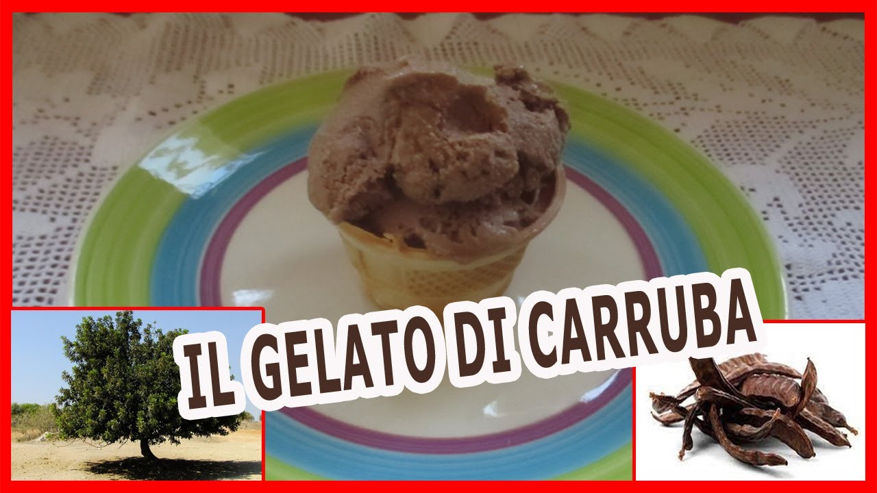 UN GELATO INSOLITO MA DAL SAPORE UNICO DI LIQUIRIZIA E CACAO -  IL GELATO DI CARRUBA FATTO IN CASA