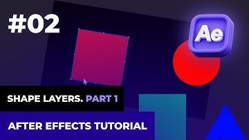 #2 Shape Layers. Part 1. The basic tools! | AFFTER EFFECTS TUTORIAL for free