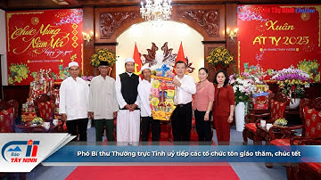 Phó Bí thư Thường trực Tỉnh uỷ tiếp các tổ chức tôn giáo thăm, chúc tết