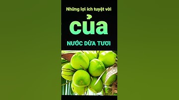Những lợi ích tuyệt vời của NƯỚC DỪA TƯƠI đối với cơ thể #shorts #sứckhỏecủabạn
