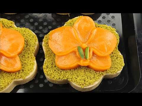 طرز تهیه خوشمزه ترین تر حلوا مجلسی با کراست حلوای هل و بادام بسیار خوشمزه رایگان هیچ جا پیدا نمیکنی
