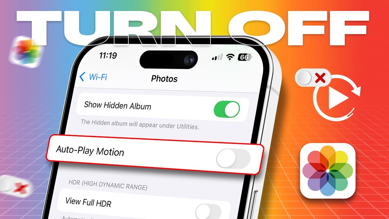 How to Turn Off Autoplay in the iPhone Photos App - YouTube