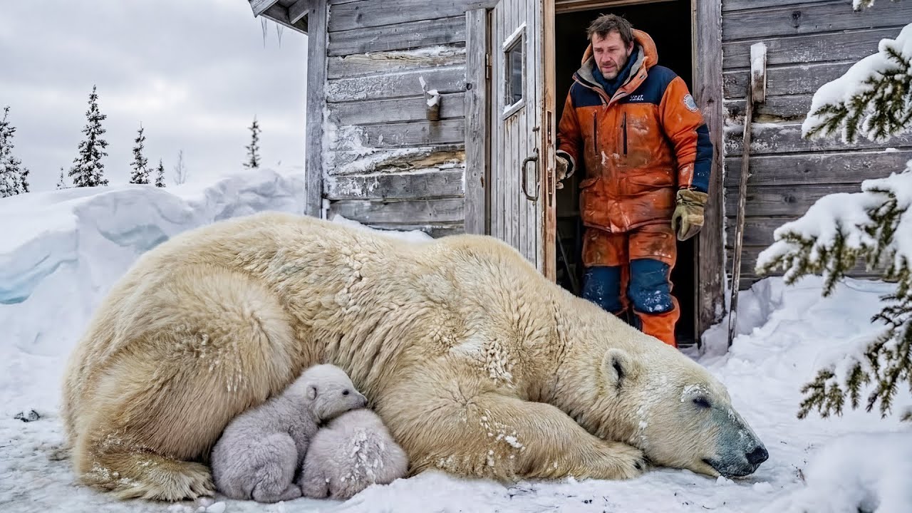 He Rescued a Frozen Mother Polar Bear and Her Cubs — Days Later ...