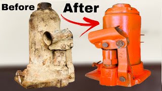 How To Restoration Old Rusty Hydraulic Mini Jack // Repair Old Hydraulic Jack