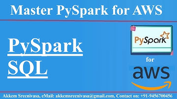 PySpark SQL Part 3, PySpark for AWS, PySpark DataFrame Examples, aws, amazon webservices