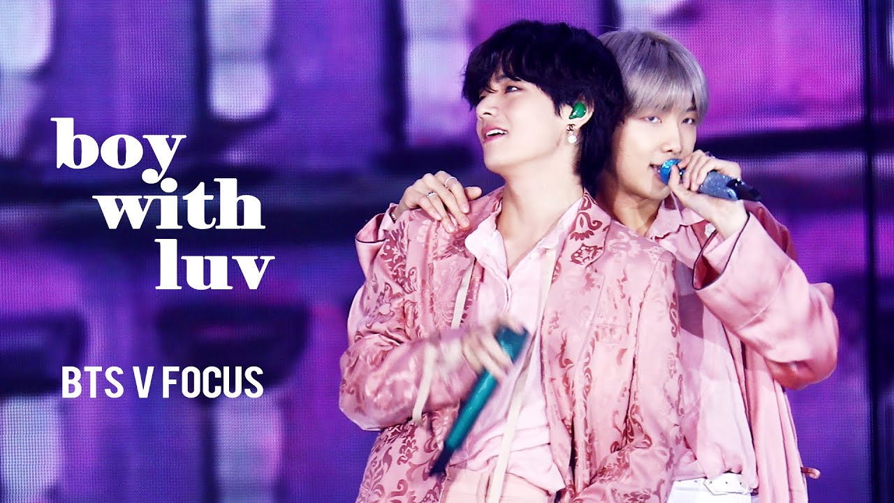 191225 SBS 가요대전 작은것들위한시 방탄소년단 뷔 직캠 / Boy With Luv BTS V FANCAM 4K