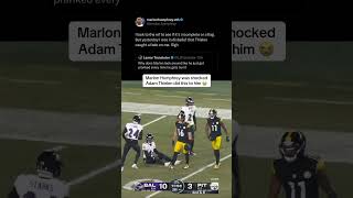 Bro said “sigh” 💀 #marlonhumphrey #ravens #steelers #nflmemes #adamthielen