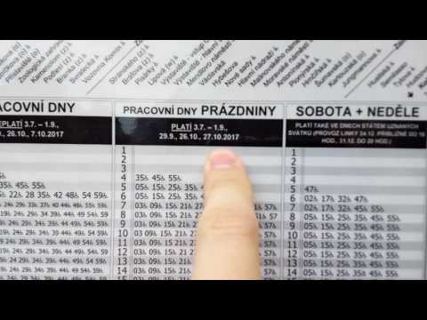 Чехия: как разобраться в расписании движения трамвая, автобуса или троллейбуса? Чехия: как разобраться в расписании движения трамвая, автобуса или троллейбуса?