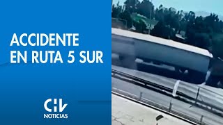 ACCIDENTE EN RUTA 5 SUR | Choque de camión con vehículo menor deja dos fallecidos - CHV Noticias