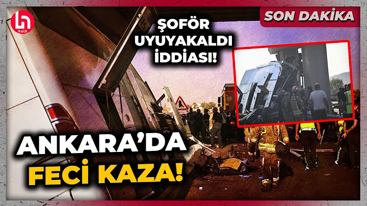 Ankara'da katliam gibi kaza: Yolcu otobüsü köprüye saplandı! Çok sayıda ölü ve yaralı var!