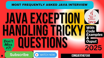 Top 10 Java Exception Handling Tricky Interview Questions | Real Code Examples & Interview Tips