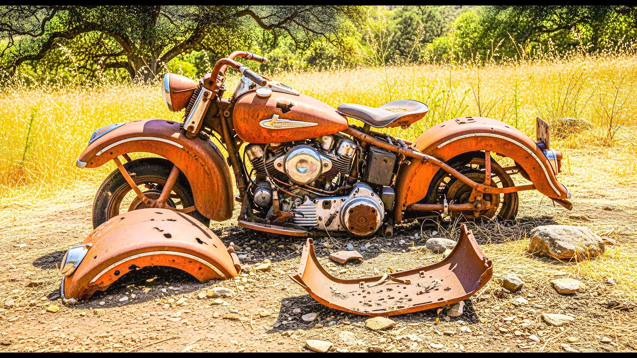 Found Buried in a Barn: 1947 Harley-Davidson Knucklehead Restoration