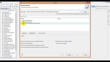 Installing WindowBuilder on Eclipse