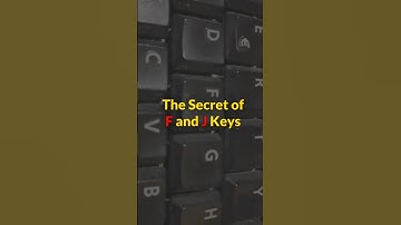 👉 Why Do F and J Keys Have Tiny Bumps?  #facts #shorts