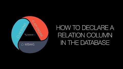 How to declare a data relationship column in Backendless