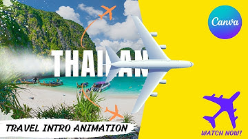 Travel intro animation in Canva | Canva Tutorial