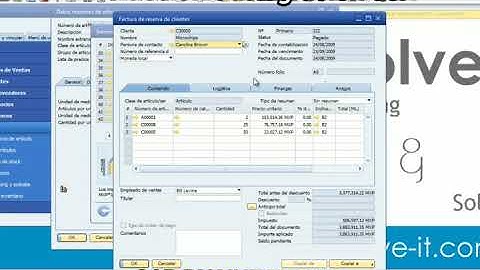 Interacción e integración de los módulos principales de SAP Business One