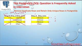 Top PostgreSQL & Oracle Interview Question: Find and DELETE  Duplicates with Multiple Solutions!