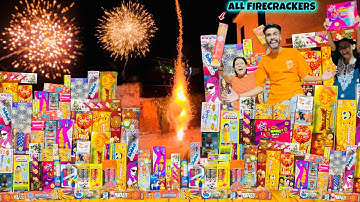 All Crackers Testing Anaar Rockets Chakri Skyshot Fireworks Diwali Stash 2025 Video Yogesh 01 Vlogs