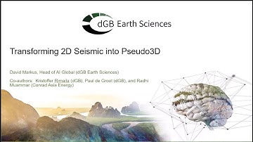 OpendTect Webinar: From 2D Seismic to Pseudo-3D with Machine Learning