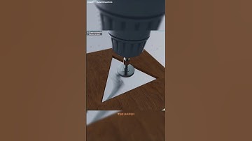 Triangular Hole! | The Harsh | #geometry #drilling #science