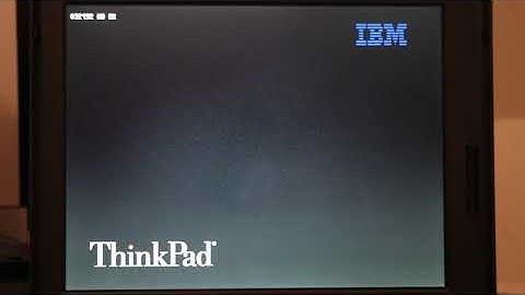 ThinkPad 600: Startup and plain DOS