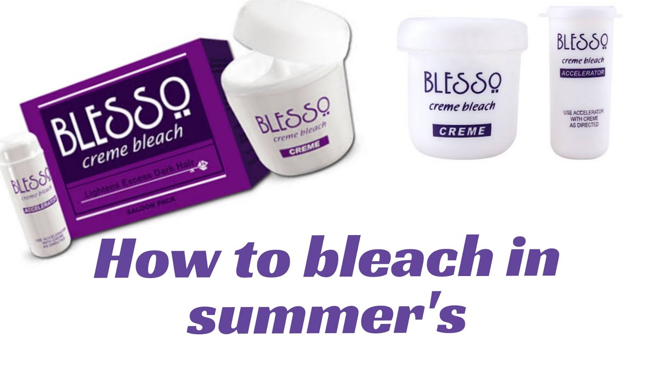 How to bleach in summer's blesso bleach cream honest REVIWE Urdu hindi YouTube
