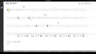 Purple Rain ( Prince ) ,Tablatura e base Senza Basso - Backing bass track