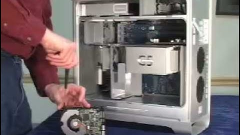 How to install a hard drive in a Power Mac G5